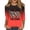 Watermelon RedW0520&20, variant on Fabrcox S-5XL 250th Anniversary USA Shirt 1776-2026 Flag Print Gradient 3/4 Length Sleeve Womens Tops Celebration Freedom Patriotic Womens Fourth of July Shirt Blue S