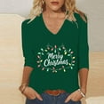 thumbnail image 2 of Christmas Sweatshirts for Women Crop Sweatshirts Trendy Fall Tops Casual Active Long Sleeve Tops Tight, 2 of 5