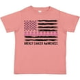 thumbnail image 3 of Inktastic Breast Cancer Awareness Pink Ribbons and Flag Boys or Girls Toddler T-Shirt, 3 of 5