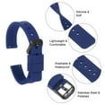 thumbnail image 6 of Uxcell Silicone Watch Band Quick Release Soft Rubber Watch Strap Dark Blue/Black 14mm, 6 of 7