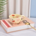 thumbnail image 4 of Ceramic Coffee Mug, 8.5 oz, Pink Cherry, 4 of 7