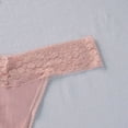 thumbnail image 5 of KHONTS Women's Low Waist Lace Thong Panties Breathable G-String Underwear for Daily Wear Pink XL, 5 of 8