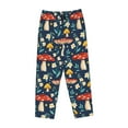 thumbnail image 4 of Daiia Colorful Mushrooms Women's Sleep Pant with Pockets and Drawstring,Pajama Pants-XX-Large, 4 of 9