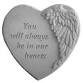 thumbnail image 1 of Kay Berry 08910 Winged Heart Memorial Stone - You Will Always Be..., 1 of 2