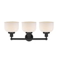 thumbnail image 2 of 616-3W-BK-G71 Innovations Lighting Bell - 3 Light Bath Vanity In Industrial Style-10 Inches Tall and 24.5 Inches Wide-Matte Black Finish-Matte White, 2 of 2