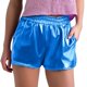 thumbnail image 1 of Pantalones cortos metálicos brillantes para mujer: pantalones elásticos de cintura alta para raves con bolsillos, 92 % poliéster, tallas S-XXL, 1 of 3