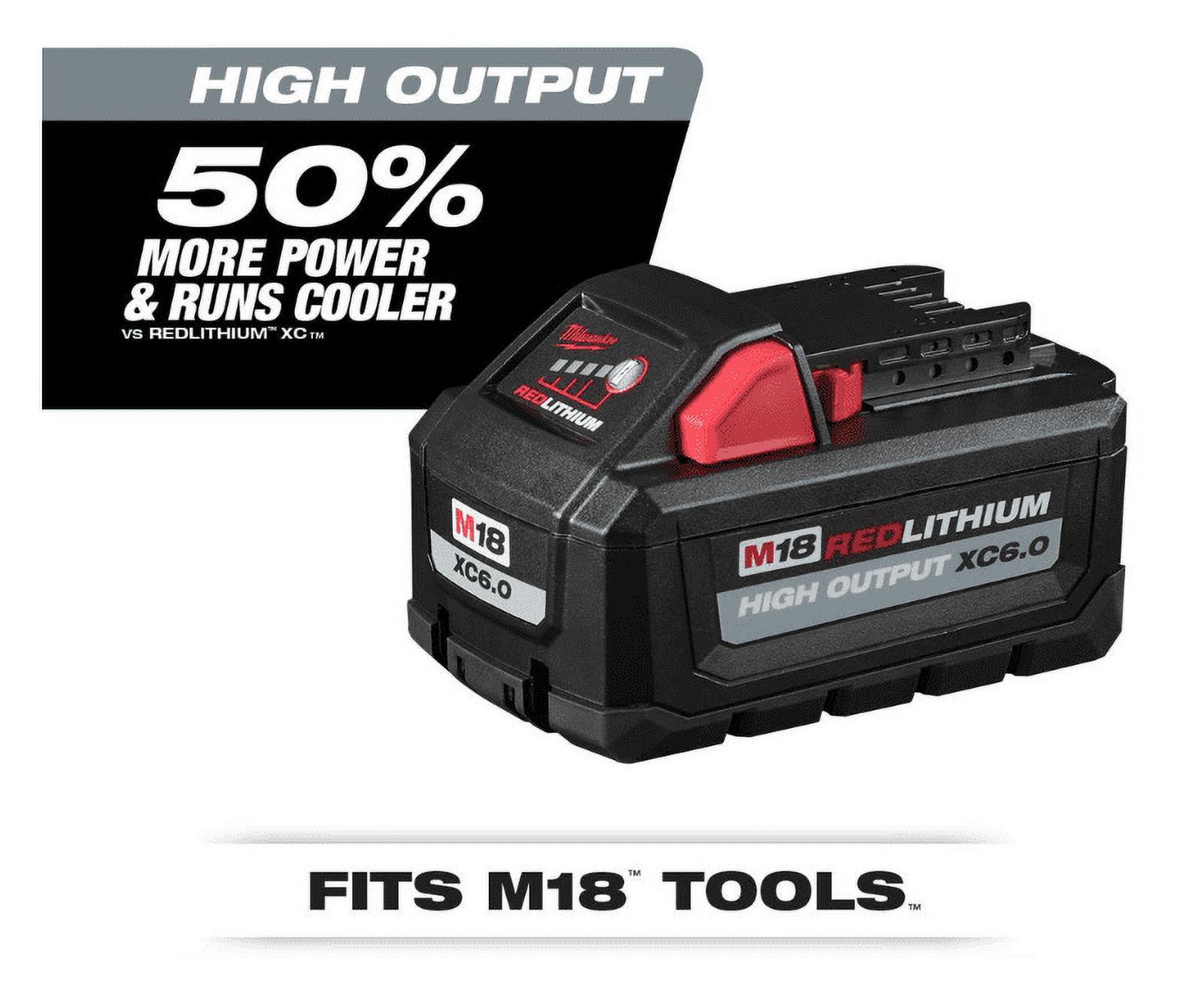 Milwaukee M18 Red Lithium High Output XC6.0 System Starter Kit 48-59-1862S 