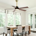thumbnail image 4 of Bella Depot 52" Modern Black Ceiling Fan 6-Speed Reversible with Light and Remote Control, 4 of 14