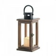 thumbnail image 1 of Lodge Wooden Lantern With Led Candle, 1 of 2