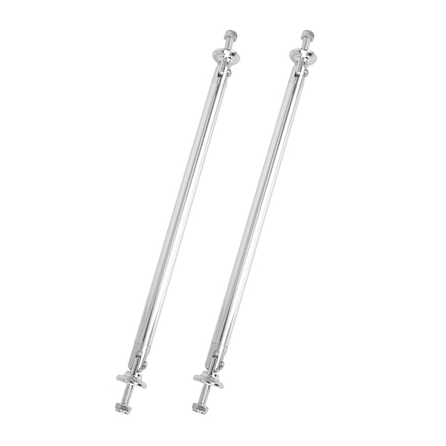 Soporte Varilla Divisor Para-golpes Delantero 2uds Unique Bargains Tono Plata 200mm