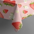 thumbnail image 5 of Strawberry Plants Fruit Flowe Square Tablecloth,Waterproof Square Table Cover,Wipeable Spillproof Washable Table Cover for Home Kitchen Party Decor 42"X42"(107x107cm), 5 of 6
