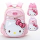 thumbnail image 4 of Mochilas escolares que protegen la columna vertebral y reducen la carga para estudiantes de primaria de Hello Kitty Mochila escolar para niñas de jardín de infantes Bolso de hombro rosa, 4 of 5