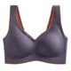 thumbnail image 2 of Sujetador sin costuras Sport Yoga Running Hacer subir Vest Underwire Soft Sleep Ropa interior de mujer, Gris Morado, XL sidaley  AP001300-19B, 2 of 7