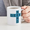 thumbnail image 4 of CafePress - Geek Nerd Crosswords - 11 oz Ceramic Mug - Novelty Coffee Tea Cup, 4 of 4