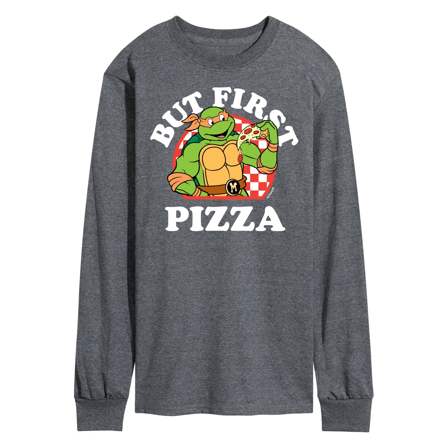  Teenage Mutant Ninja Turtles Ok But First Pizza Premium T-Shirt  : Clothing, Shoes & Jewelry