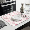 thumbnail image 3 of Microfibre Drying Mat for Kitchen Pioneer Dish Drying Drainer Mat Absorbent Colorful Floral Drying Mat Washing Up for Glass, Plate & Cup 16inch X 18inch, 3 of 7