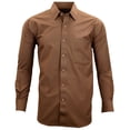 thumbnail image 2 of Manchester Camisa de Vestir Regular Fit  Cafe, 18" Cuello 35" Manga Manchester 5004W, 2 of 4