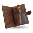 thumbnail image 1 of Women Wallet Rfid Blocking, Large Capacity Small Coin Purse Leather Chic Short Purse, 1 of 5