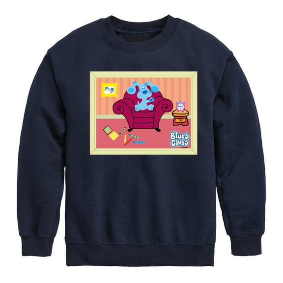Blue Clues & You! - Blue Polaroid - Toddler And Youth Crewneck Fleece Sweatshirt