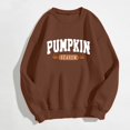 thumbnail image 6 of Holzkary Sweatshirts for Women Hoodies Pumpkin Season Sweatshirt Women Atumn Crewneck Tops Thanksgiving Pullover Graphic Printed Pullover Top Comfy Fall Winter Outfits Clothes 2025 Fashion Brown L, 6 of 9