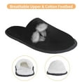 thumbnail image 3 of Slippers for Women, black Womens Slippers Fuzzy Winter House Shoes, Soft Anti-Skid Slippers Indoor and Outdoor, 3 of 5