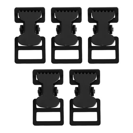

NUOLUX 5pcs Iron Webbing Buckles Thickened Webbing Side Release Buckle Safety Buckles
