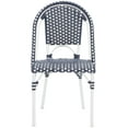 thumbnail image 2 of SAFAVIEH California Outdoor Patio Side Chair, Navy/White/White, Set of 2, 2 of 12