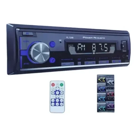 Estéreo Power Acoustik Pl-729b 1 -din