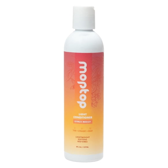 Acondicionador ligero MopTop - Hidratante ligero para el cabello para mejorar la humedad y reducir el encrespamiento Cuidado del cabello sin sulfatos ni parabenos para todo tipo de cabello - Fino, lis