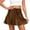 Skirt 219# Brown, variant on oqasdz Satin Solid Color Midi Skirt with Adjustable Drawstring Waist Casual Elegant Ladies Wrap Mini Skirts for Women Summer Fashion