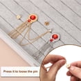 thumbnail image 4 of Broches de cadena de gemas Uxcell, cadena de borlas de gemas redondas en blanco, 4 of 7