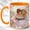 Orange, variant on Book Lover Coffee Mug, Friendship Reading Cup, Watercolor Girls with Book in Flower Garden, Gift for Readers, Ceramic 11 Oz Mug