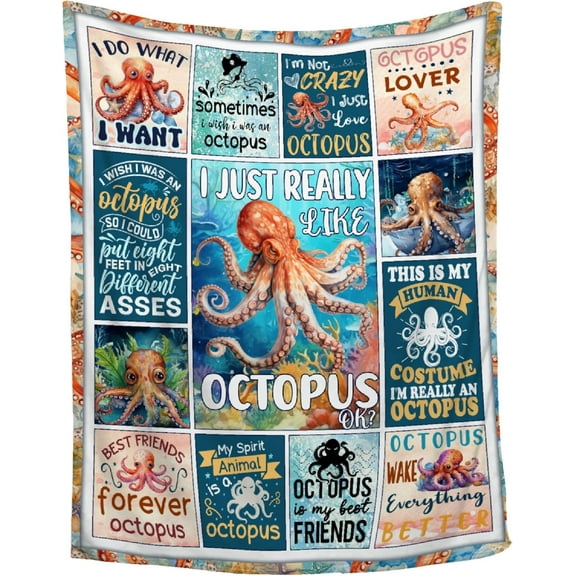 Shark Blanket Ocean I Just Really Like Sharks Throw Blanket Gifts for Girls Boys Kids Adults Soft Flannel Blanket for Sofa Couch Bed Warm Cozy Home Decor for All Seasons,40"x50"for Kids/Baby