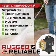 OEM AR 1 Shaft 4000 PSI PRESSURE WASHER PUMP for Comet AWD-K 3030 G, ZWD4040G-K