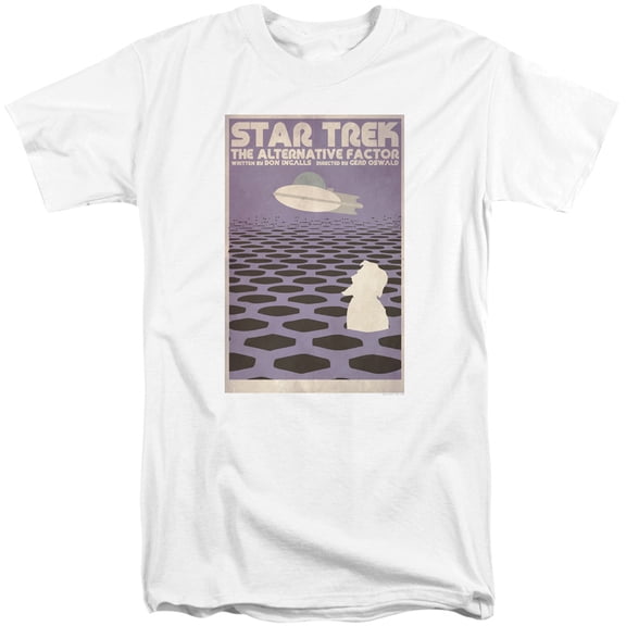 Star Trek Tos Episode 27 Adult Tall T-Shirt 18/1 T-Shirt White