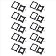 thumbnail image 1 of 10X Black Plastic CPU Fan Mounting Bracket Base for Socket 478,10 x CPU Bracket Base for 478 P4,black, 1 of 6