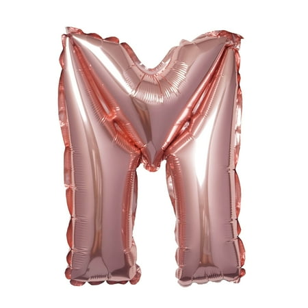 Efavormart Rose Gold 16 Tall Letter Number Foil Balloons Party