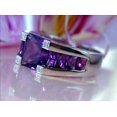 thumbnail image 4 of HeartsAndYou 5ct Natural Purple Amethyst Cocktail Engagement Ring 100% 14k SOLID White Gold, 4 of 9