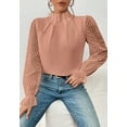 thumbnail image 4 of 1PCS chiffon long-sleeved top for women--black, 4 of 6