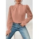 thumbnail image 4 of 1 camiseta de gasa de manga larga para mujer, color negro., 4 of 6