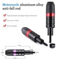 thumbnail image 2 of 2 PCS Motorcycle Frame Sliders for Peugeot XPS 125 2006-2007, Engine Anti-Crash Guard Protector Fairing Falling Protection Pad Aluminum Accessories,Black, 2 of 6