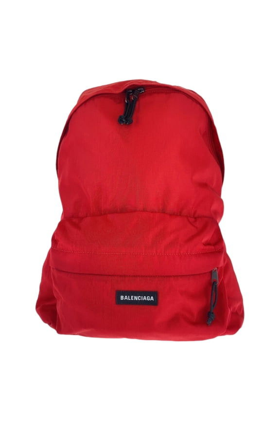 Pre-Owned BALENCIAGA Explorer Backpack (Red/Black Nylon, 503221) - Men's Backpack/Rucksack