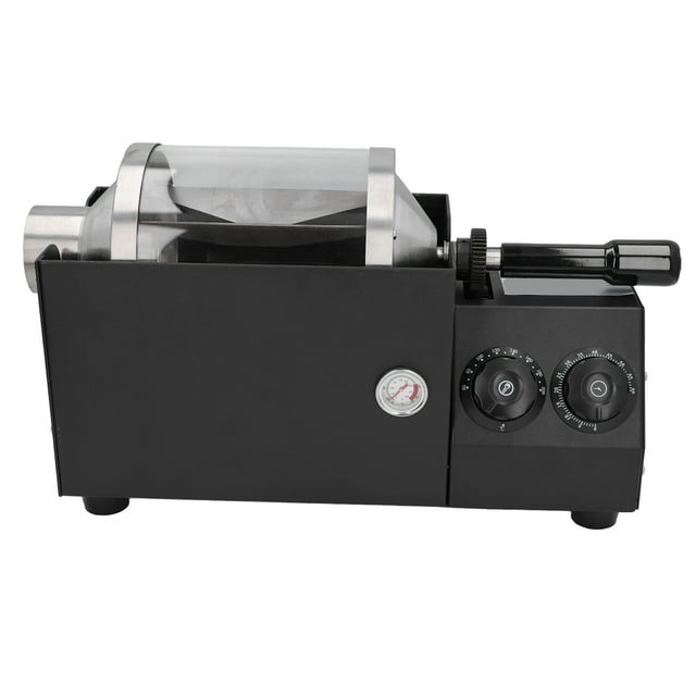 Glass Coffee Bean Roaster, Adjustable Temperature Automatic Roaster with Timer, Built in Copper Wire Motor, Suitable for a Variety of Foods, 60 200 degrees Celsius Heating