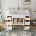 thumbnail image 4 of 48 in. W x 21 in. D x 32.5 in. H Bath Vanity Cabinet without Top in White, 4 of 5