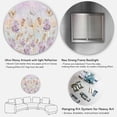 thumbnail image 5 of Designart 'Blossoming Pastel Tones Flowers' Traditional Circle Metal Wall Art 29x29 - Disc of 29, 5 of 5