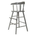 thumbnail image 2 of Whitewood Industries Solid Wood Amish Style Youth Chair for Dinning, Desk, Kitchen High Chair with Foot Step & Arm Rest - (Heather Gray), 2 of 7