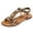 Brown, variant on Leopard Flat Dress Sandals for Women Fashion Boho Beaded Elastic Ankle Strap Walking Slip on Beach Casual Slingback Summer Shoes 2026