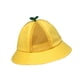 thumbnail image 4 of Sombrero de playa para el sol, protección solar informal de Panamá, bonito sombrero pequeño portátil amarillo, gorra de pescador, sombrero de verano p 58cm, 4 of 8