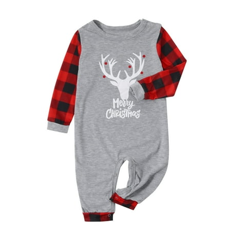 

Fesfesfes Pjs Xmas Family Set Parent-Child Baby Long Sleeve Antler Parent-Child Printed Housewear One-Piece Pajamas (Baby) Parent-Child Clothes Sale Clearance