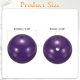 thumbnail image 2 of Uxcell 50Pcs Perlas de Piedra Natural 10mm Cristal Púrpura Redondas Gemas Sueltas para Hacer Joyería Pulseras Collares Aretes DIY, 2 of 7